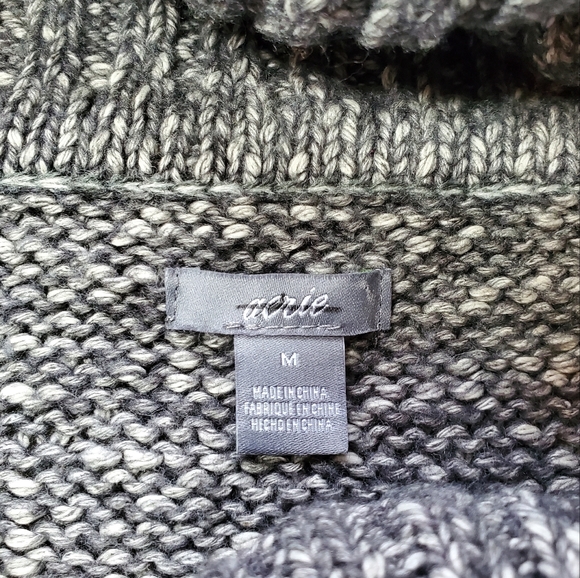 NWOT Aerie Cropped Cowlneck Turtleneck Sweater Size M - Picture 5 of 11